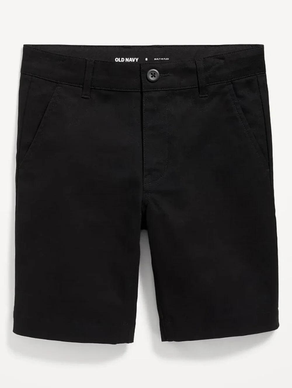 Old Navy Black Jack Knee Length Twill Shorts for Boys Size 14 Slim